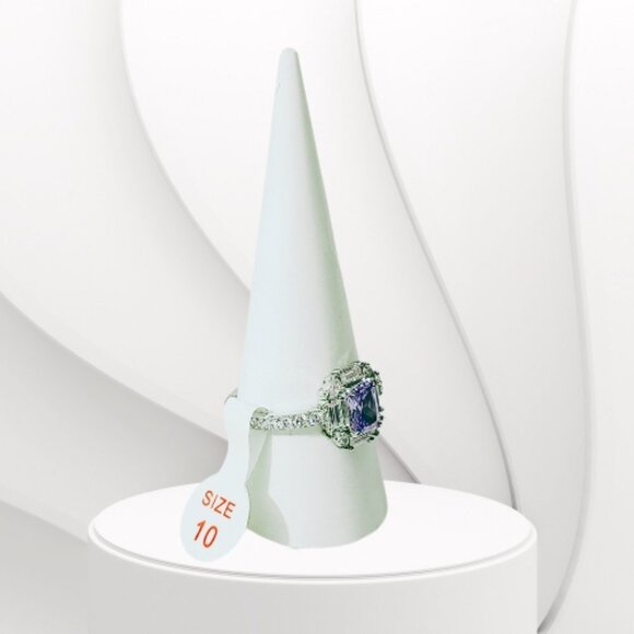 BP STERLING CLUB LAVANDER CUBIC ZIRCONIA RING (Various Size) - Picture 5 of 9